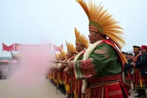 cerimônia de abertura da feira nadam