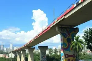 modernização do viaduto em Manaus